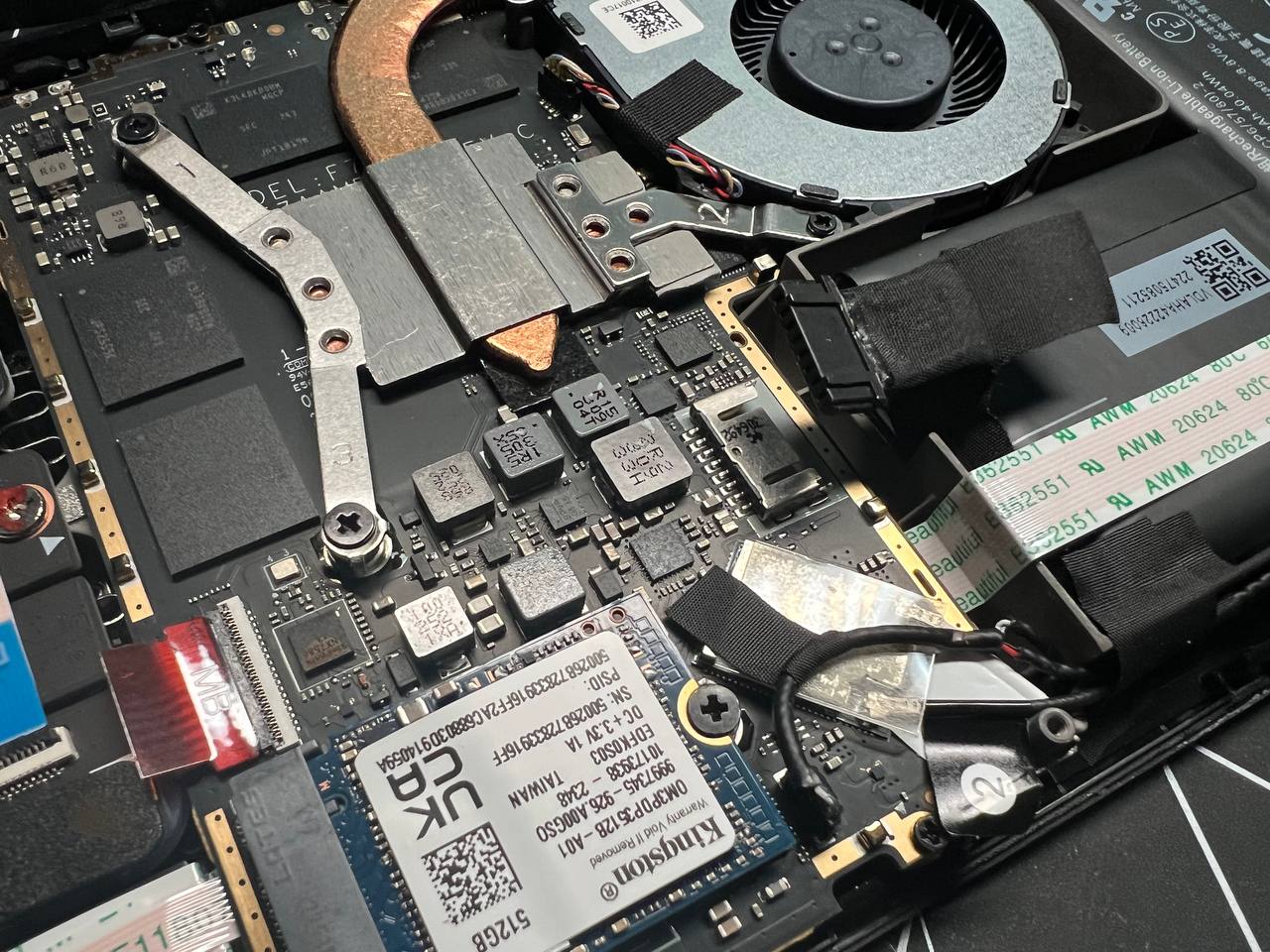 The battery disconnected.